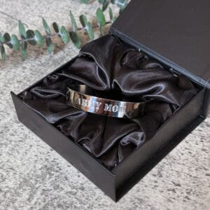 Elegant Mom Laser Engraving Cuff Bracelet